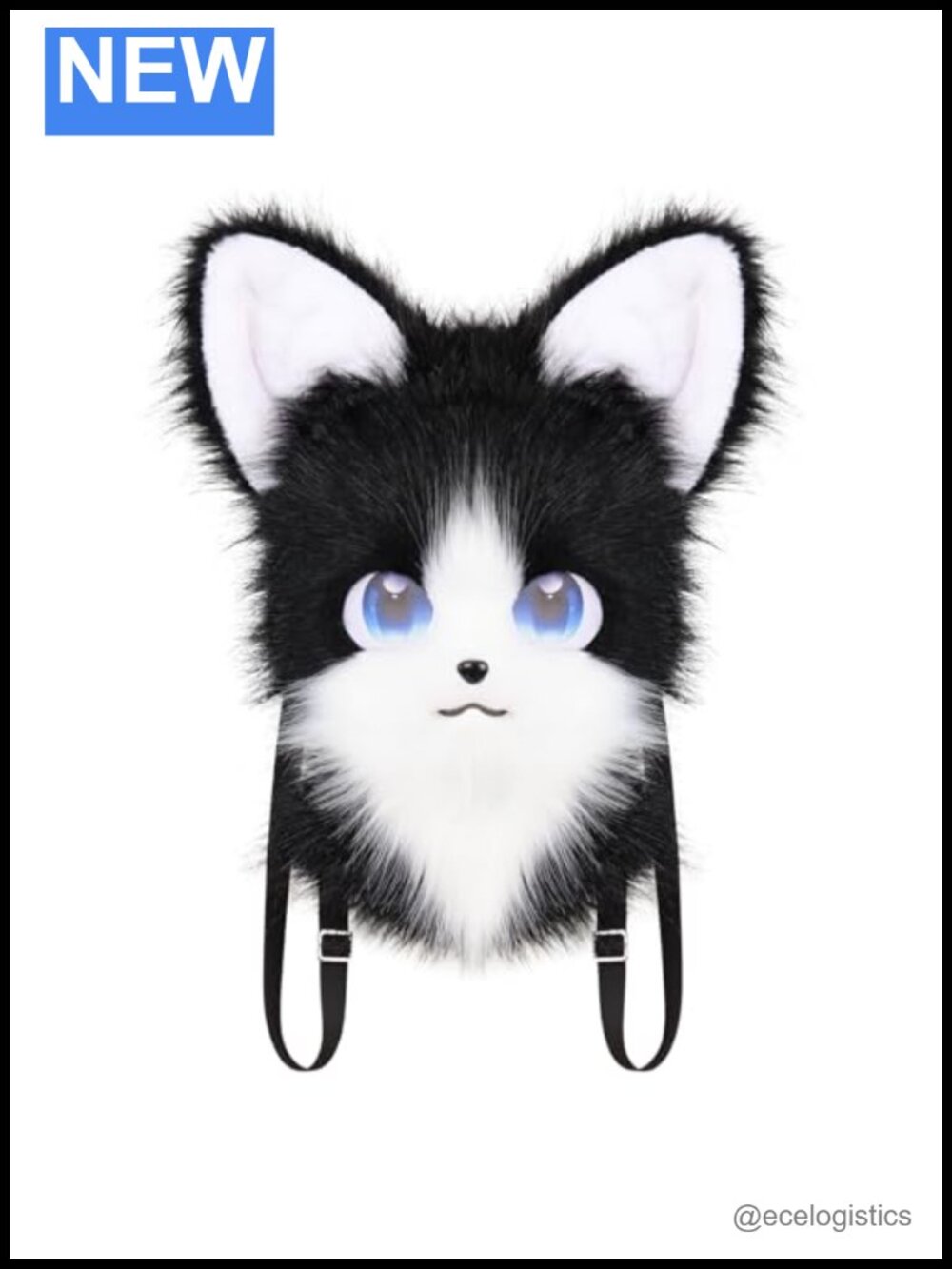 Adorable Faux Fur Mini Backpack Crossbody Bag with Adjustable Strap for Party